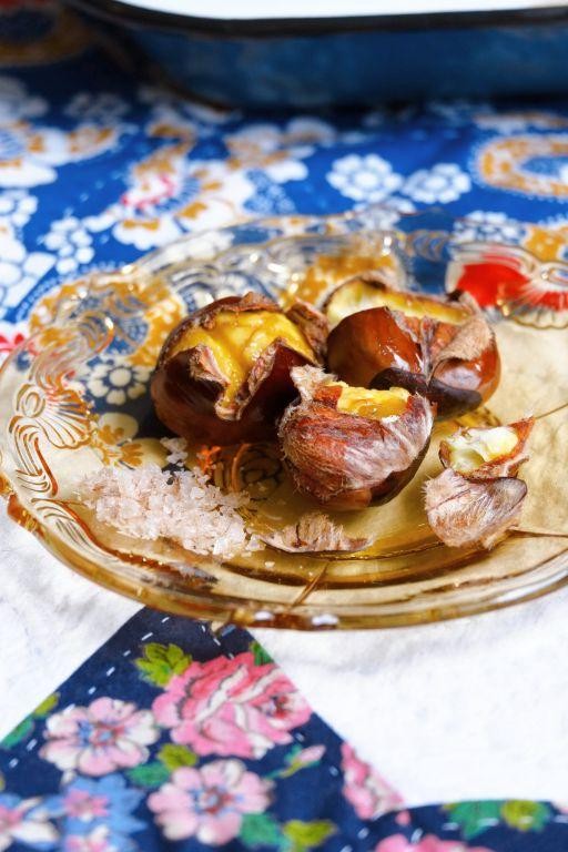 Rosemary and Sea Salt Roasted Chestnuts
