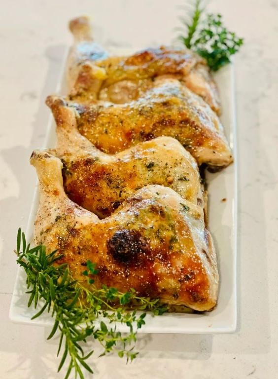Rosemary and Thyme Baked Chicken Leg Quarters