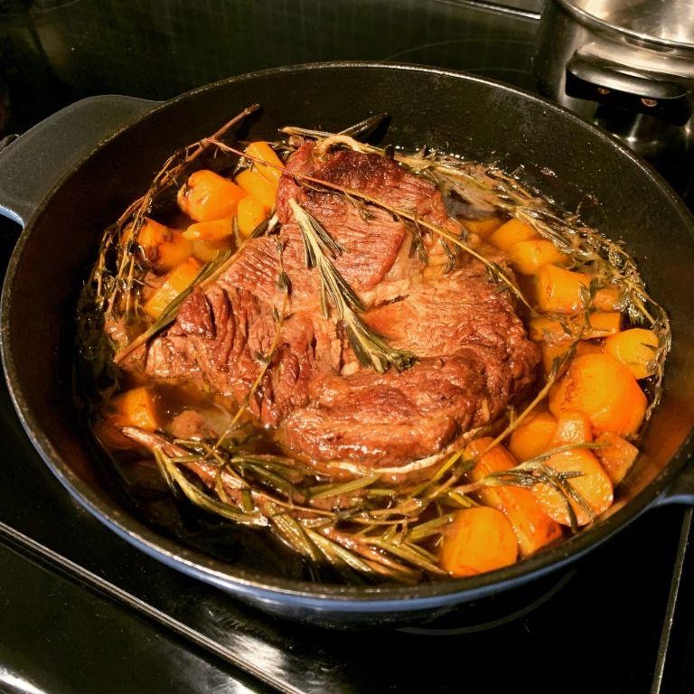Rosemary and Thyme Infused Chuck Roast