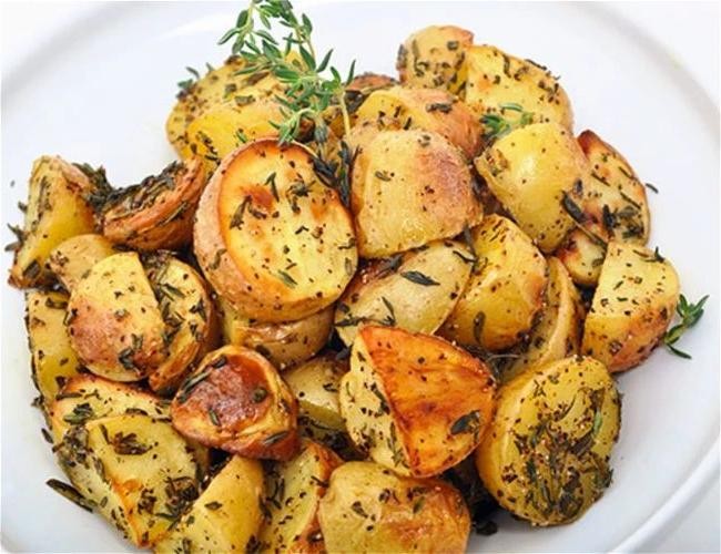 Rosemary and Thyme Roasted Baby Dutch Yellow Potatoes