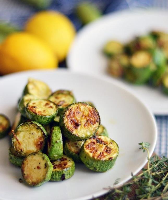 Rosemary and Thyme Steamed Zucchini
