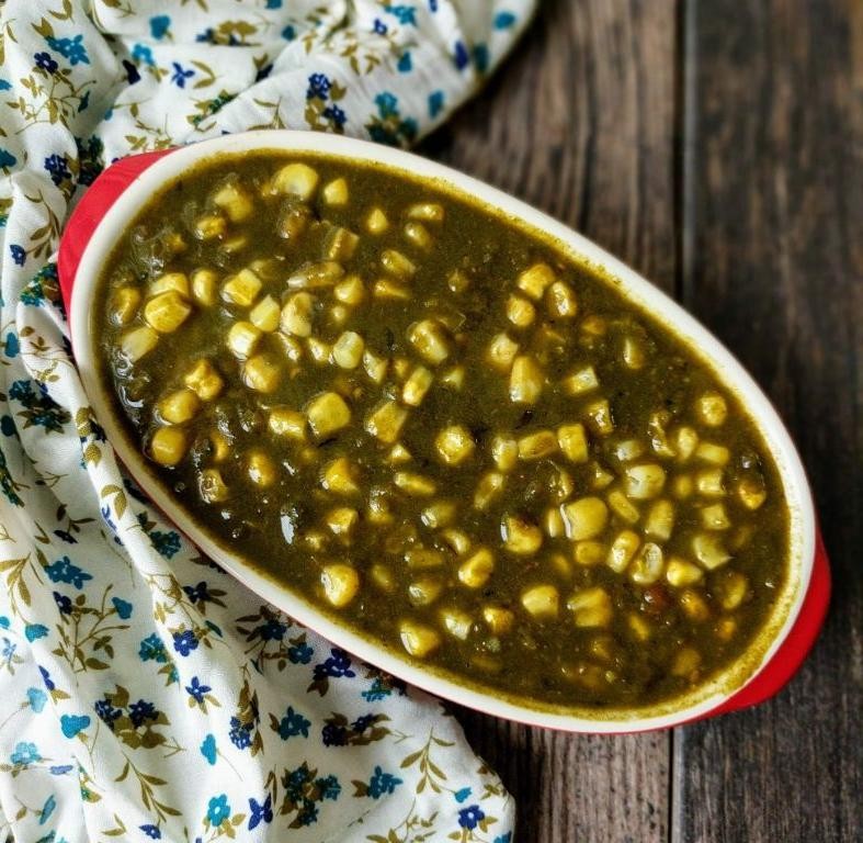 Saag Corn for a Sweet Twist