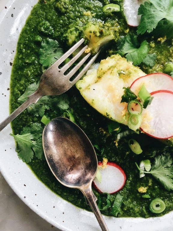 Saag Fish with Light Spices