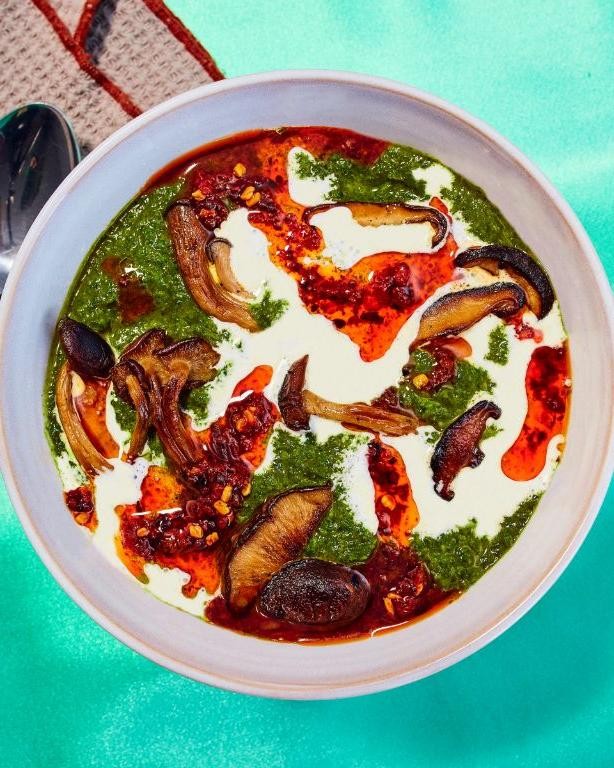 Saag Mushroom with Fresh Herbs