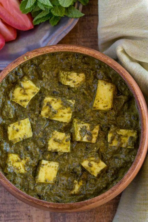 Saag Paneer with Homemade Cheese