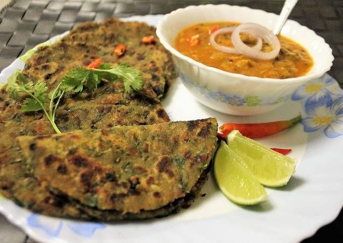 Saag Paratha with Whole Wheat