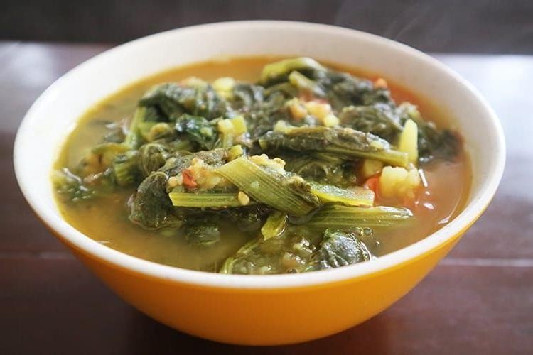 Saag Soup for a Light Meal