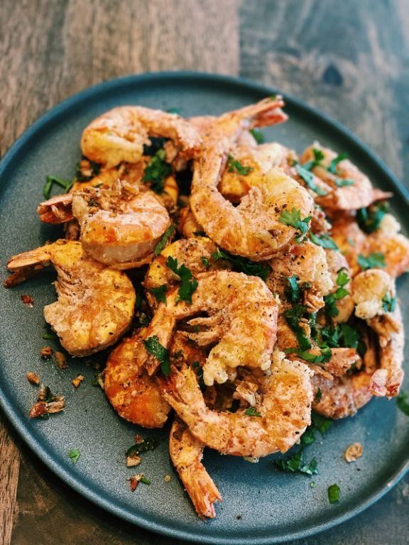 Salt and Pepper Shrimp with Crispy Shell