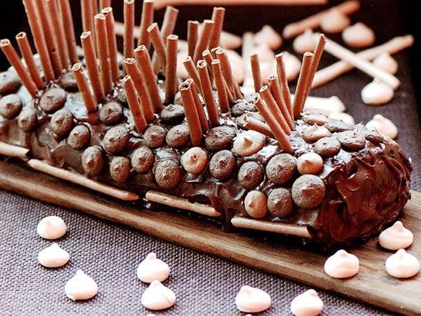 Salted Caramel Buche de Noel