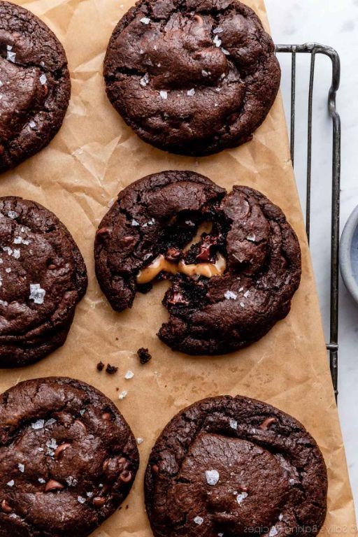 Salted Caramel Chocolate Cookies