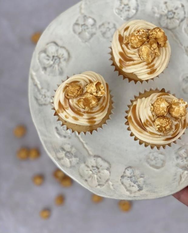 Salted Caramel Maple Cupcakes