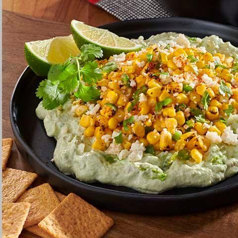 Savory Corn Sopaipillas with Avocado Cream