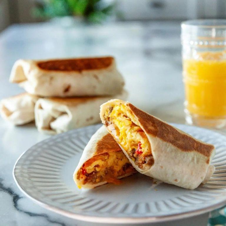 Savory Griddle Breakfast Burritos