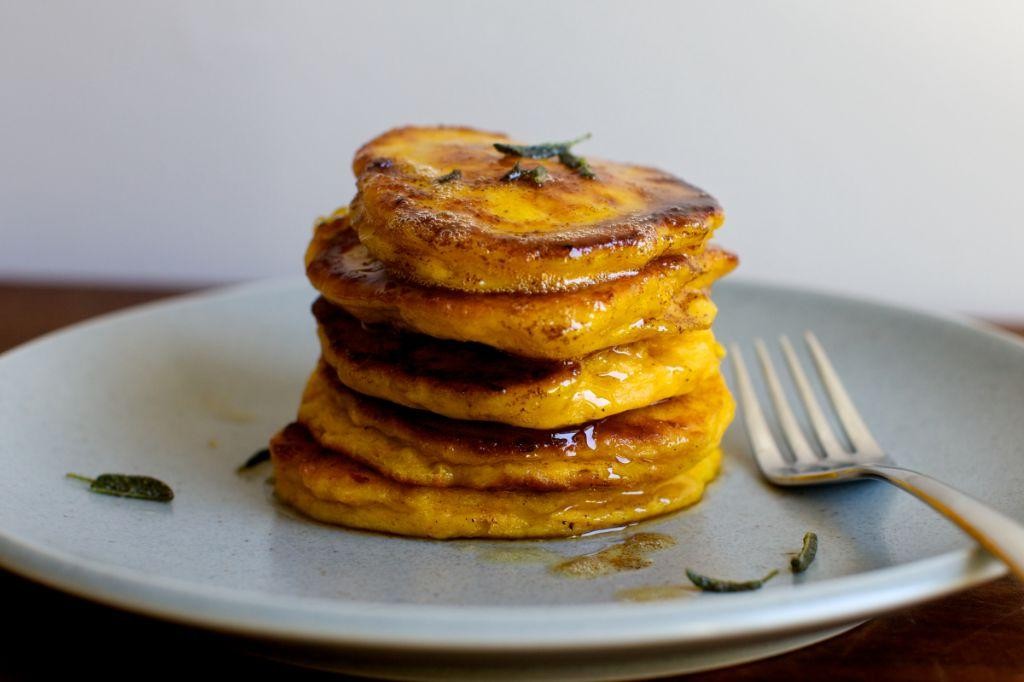 Savory Hubbard Squash Pancakes