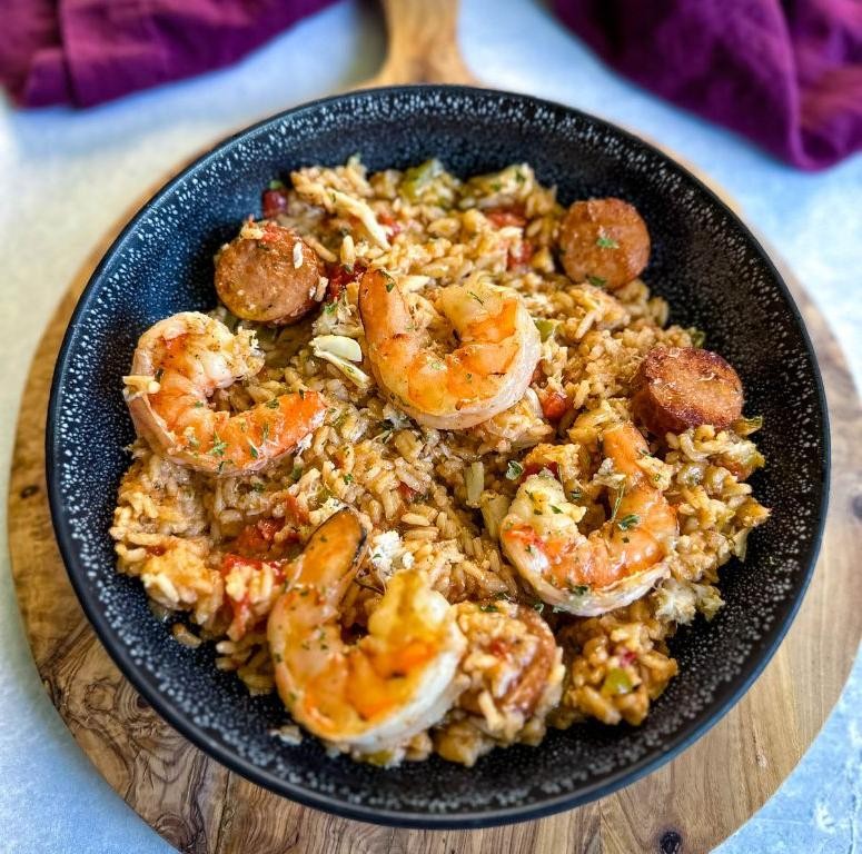 Seafood Jambalaya with Crab and Crawfish