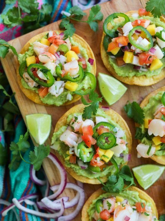Shrimp Ceviche Tostadas