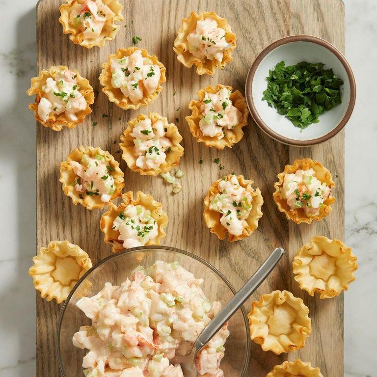 Shrimp Scampi Phyllo Cups