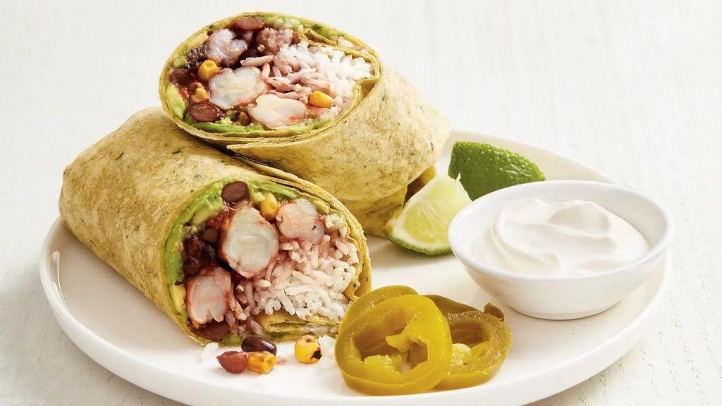Shrimp and Avocado Burrito