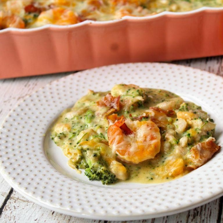 Shrimp and Broccoli Cheese Casserole