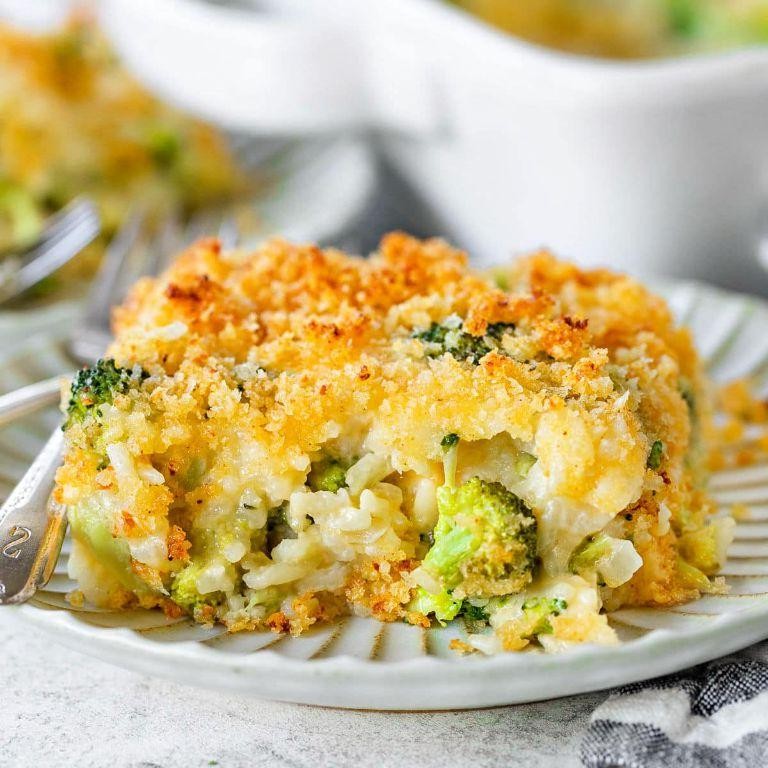 Simple Broccoli and Rice Casserole