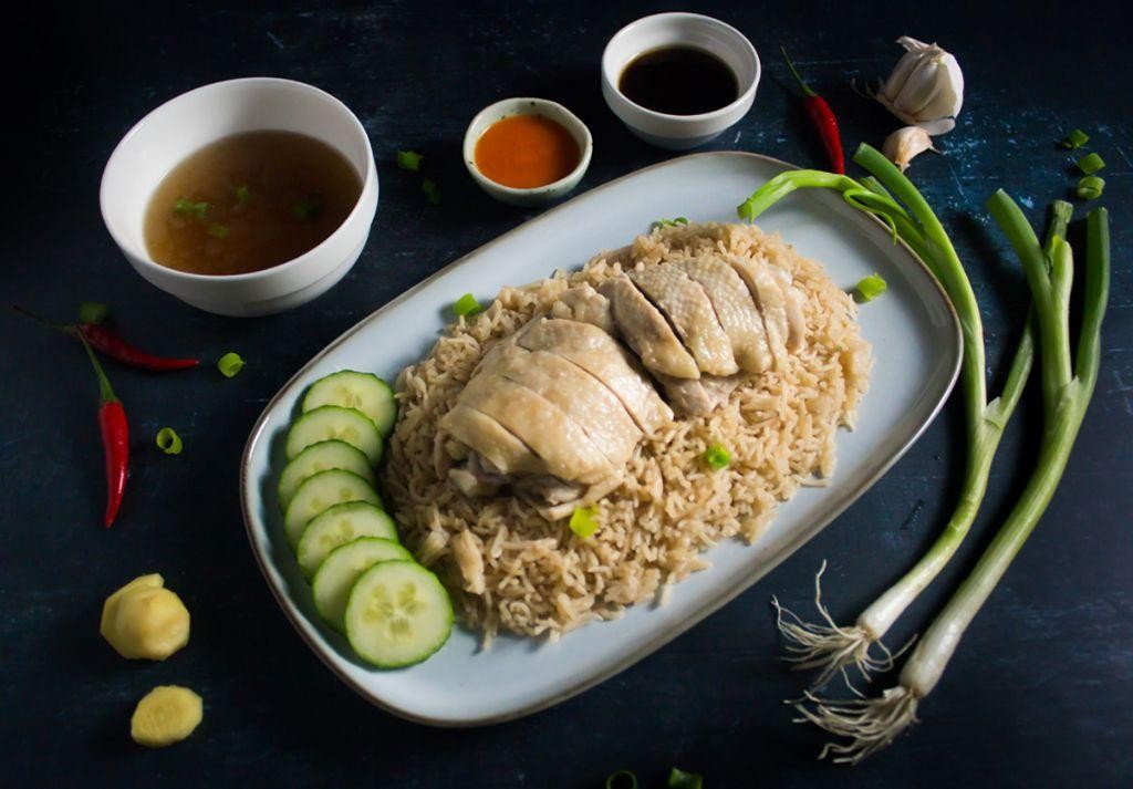 Singaporean Hainanese Chicken Rice