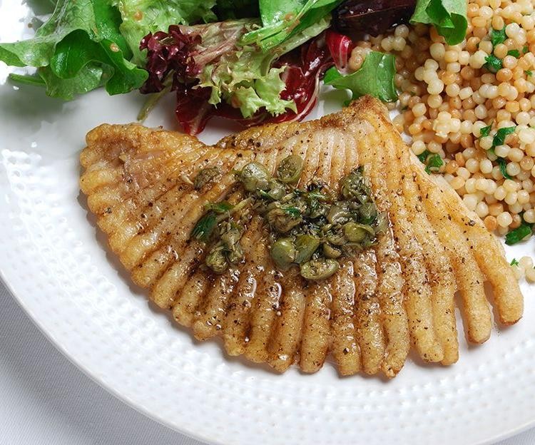 Skate Wing Meunière with Capers and Parsley