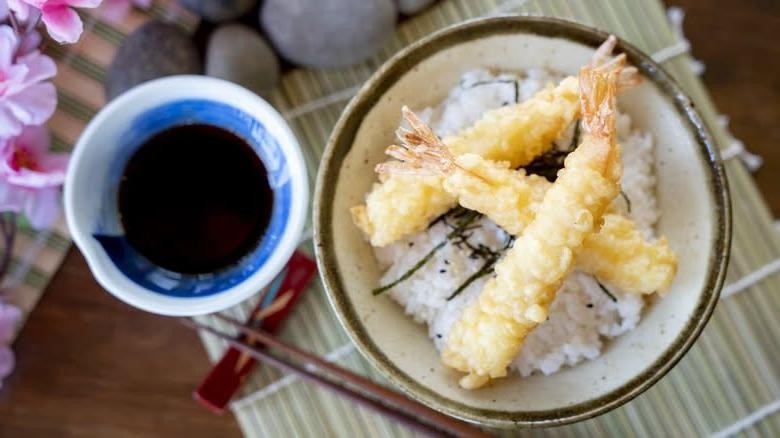 Skate Wing Tempura with Soy Dipping Sauce