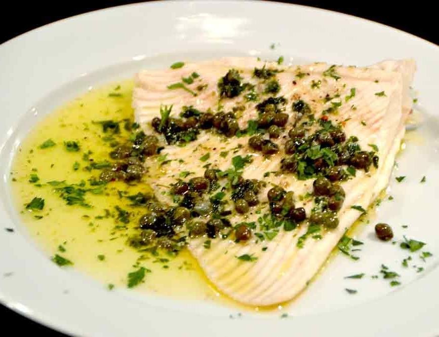 Skate with Black Butter and Capers