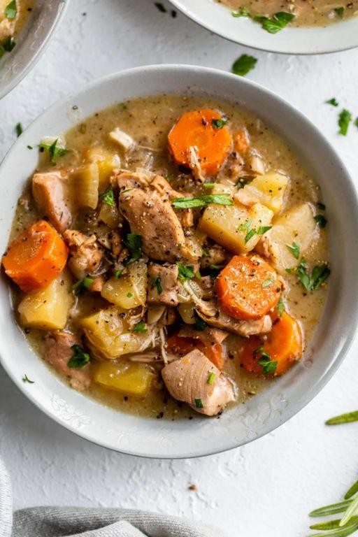 Slow Cooker Bone-In Chicken and Potato Stew