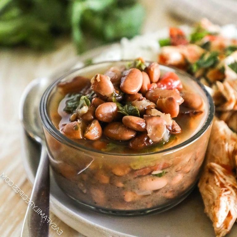 Slow Cooker Borracho Beans with Beer and Jalapeños