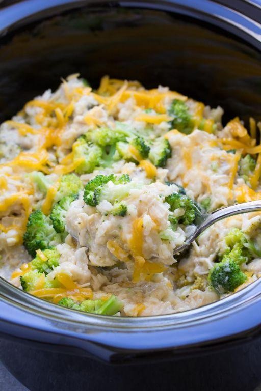 Slow Cooker Chicken and Broccoli with Rice