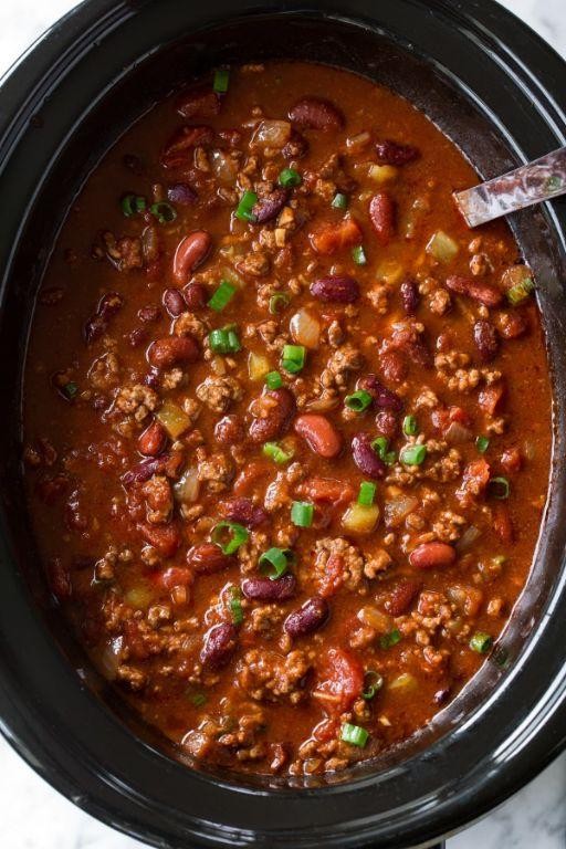Slow Cooker Chili with Beans