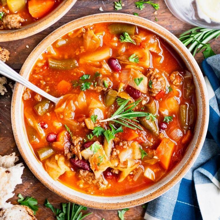 Slow Cooker Hamburger and Cabbage Stew