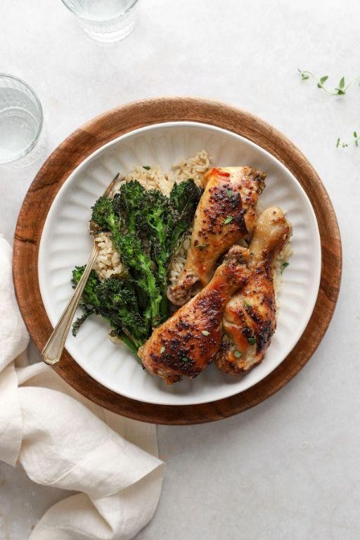 Slow Cooker Honey Mustard Chicken Drumsticks