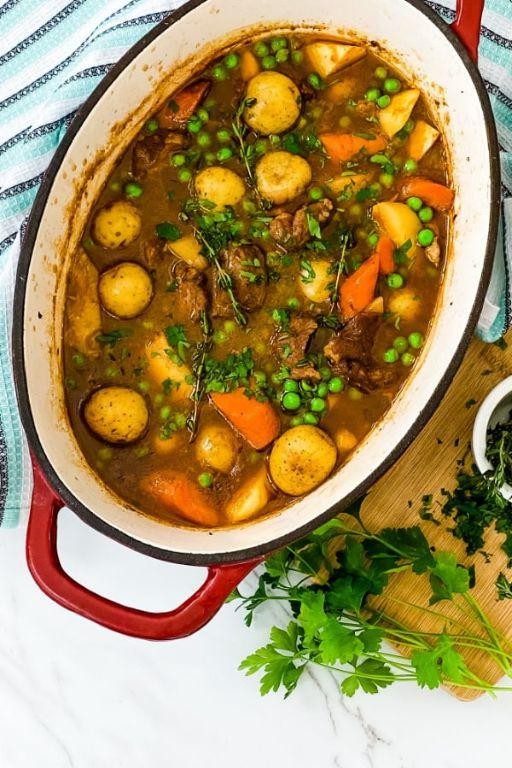 Slow Cooker Irish Lamb Stew with Guinness
