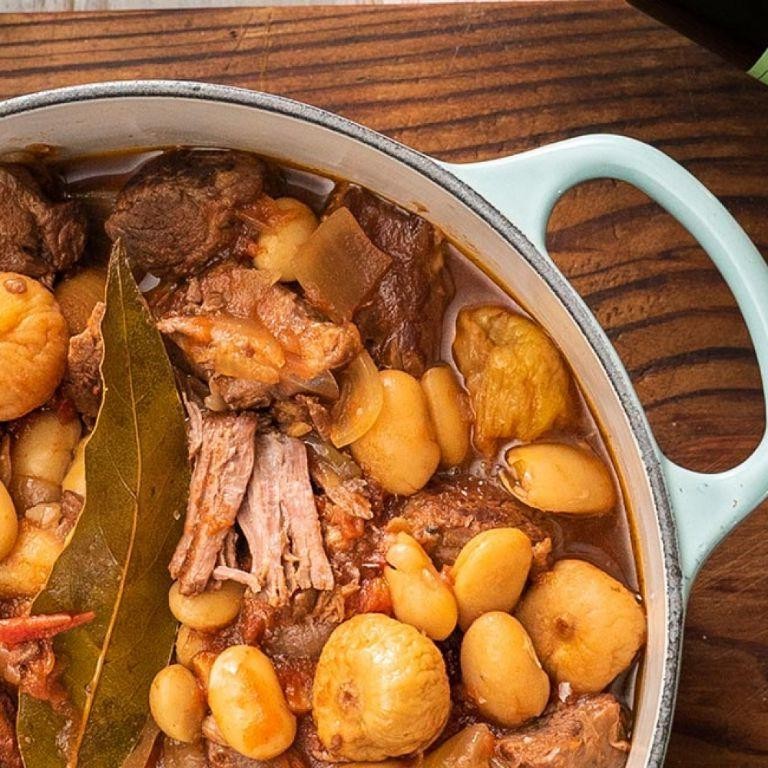 Slow Cooker Lamb Stew with Dried Figs and Cinnamon
