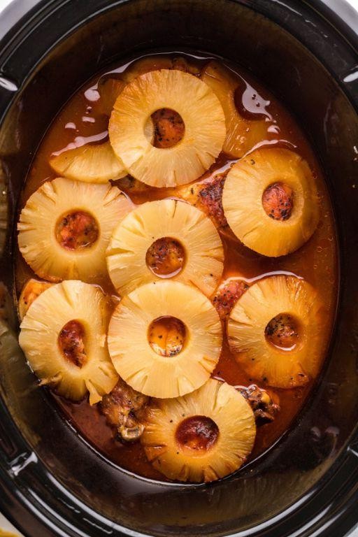Slow Cooker Pineapple Chicken Drumsticks