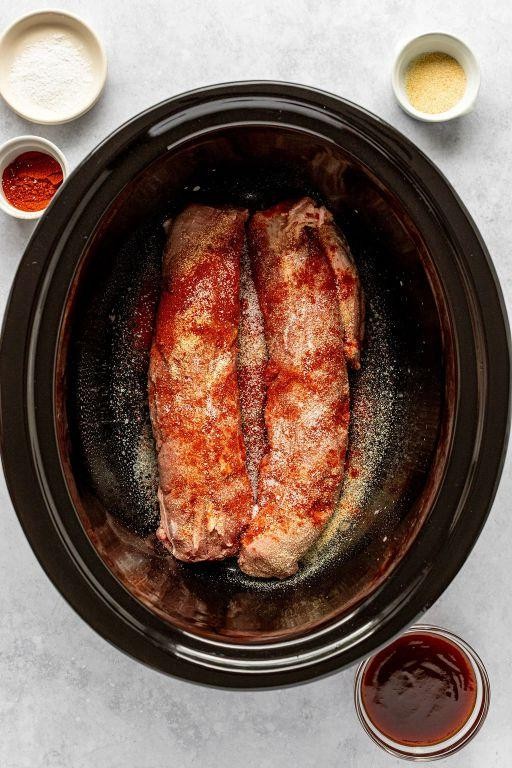 Slow Cooker Pork Sirloin with BBQ Sauce