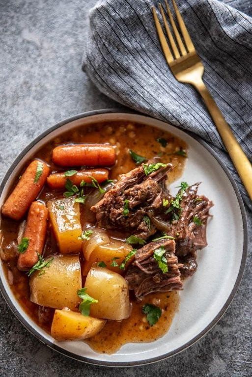 Slow Cooker Pot Roast with Gravy