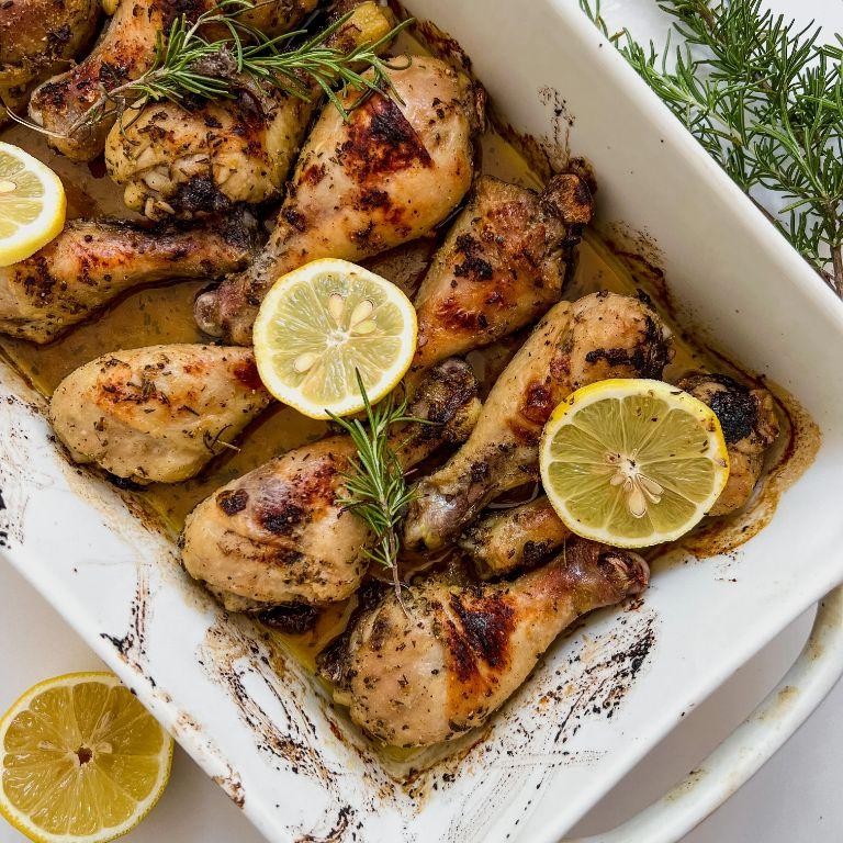 Slow Cooker Rosemary Garlic Chicken Drumsticks