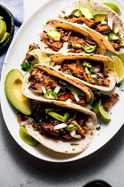 Slow Cooker Spicy Pork Steak Tacos