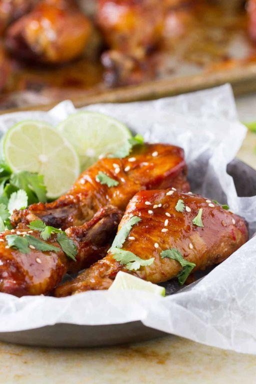 Slow Cooker Sriracha Lime Chicken Drumsticks