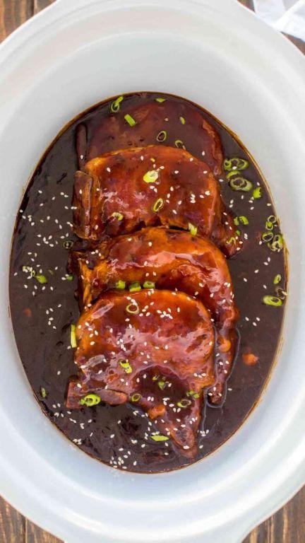 Slow Cooker Teriyaki Pork Steak