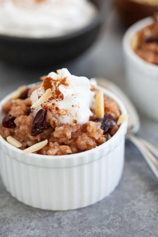 Slow Cooker Thai Coconut Rice Pudding