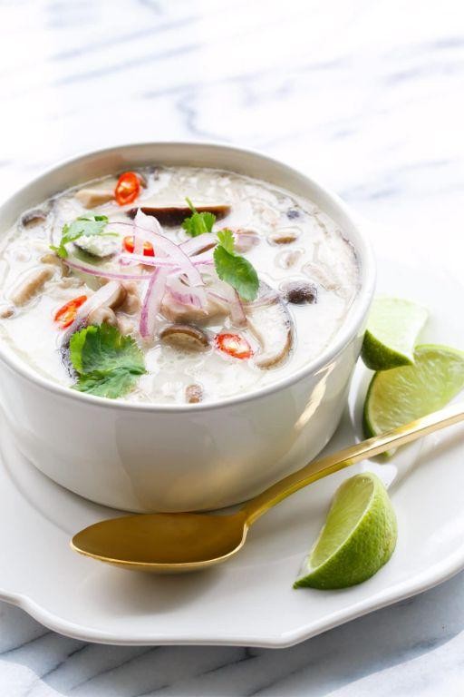Slow Cooker Thai Tom Kha Gai Soup