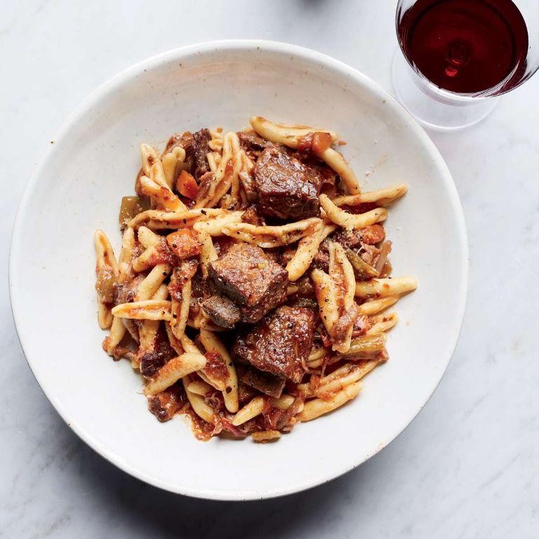 Slow-Cooked Beef Ragu with Cavatelli