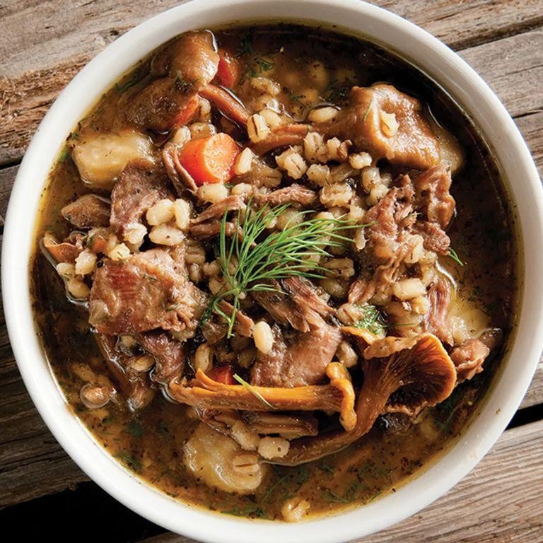 Slow-Cooked Snow Goose Stew with Root Vegetables