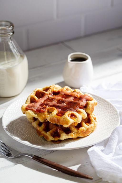 Smoked Gouda and Thyme Waffles