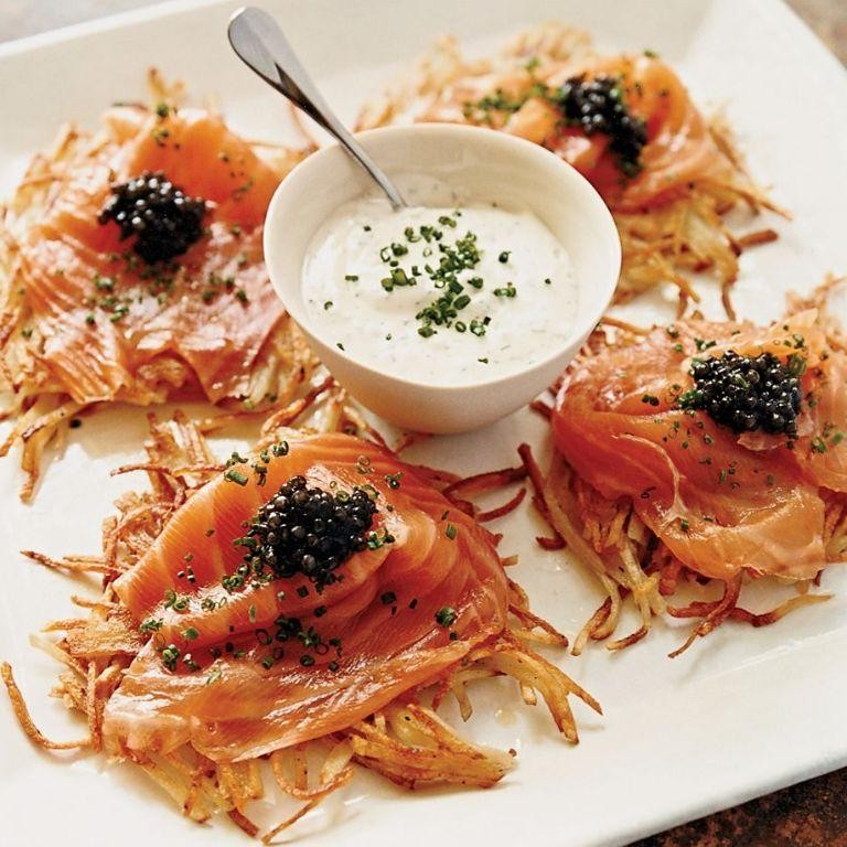 Smoked Salmon and Dill Potato Cakes