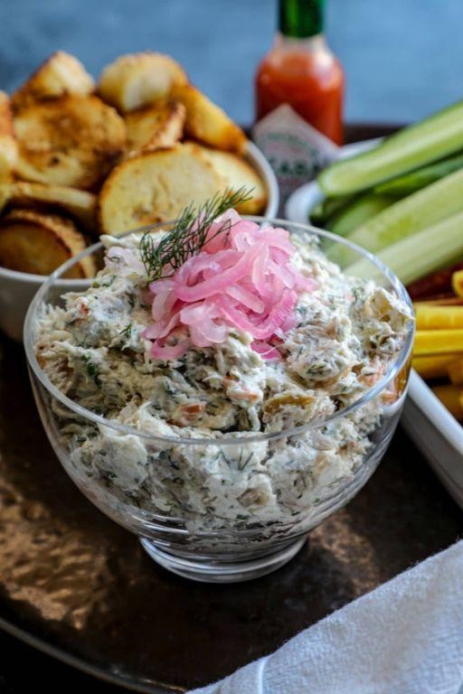 Smoked Triggerfish Dip with Fresh Herbs